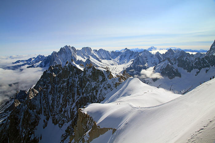 Depuis l'Aiguille du Midi Depuis l'Aiguille du Midi