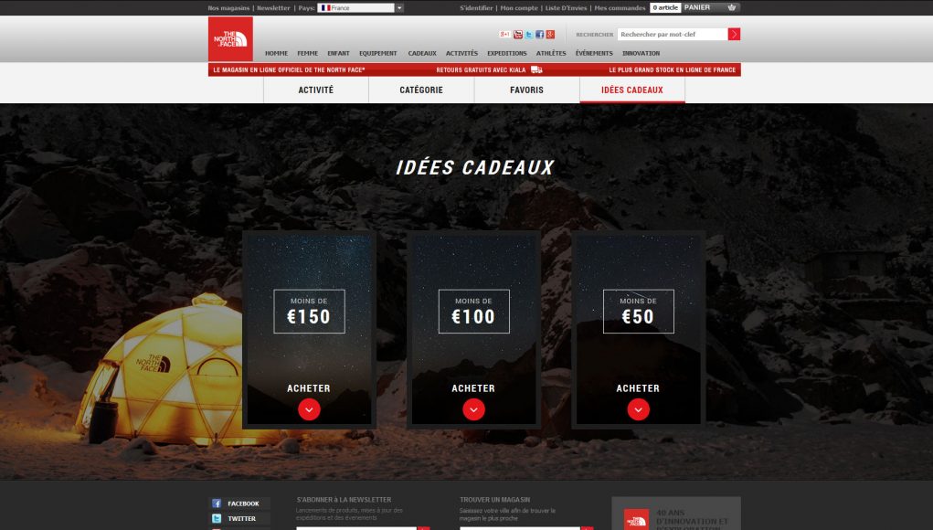 Idées cadeaux The North Face Idées cadeaux The North Face