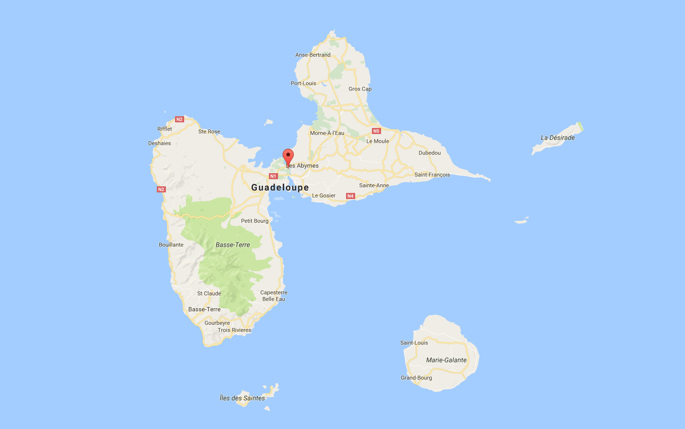 Carte Guadeloupe