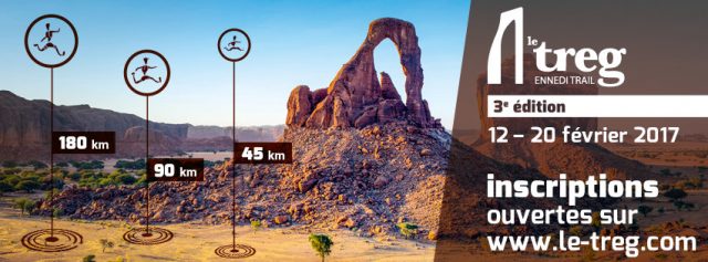Le Treg est un trail qui se déroule dans la région de l’Ennedi au Tchad Le Treg est un trail qui se déroule dans la région de l’Ennedi au Tchad
